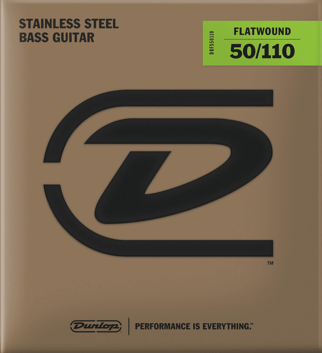 Bass Flatwound Stainless Steel - Bass String Set, 4-String Heavy, .050"-.110"