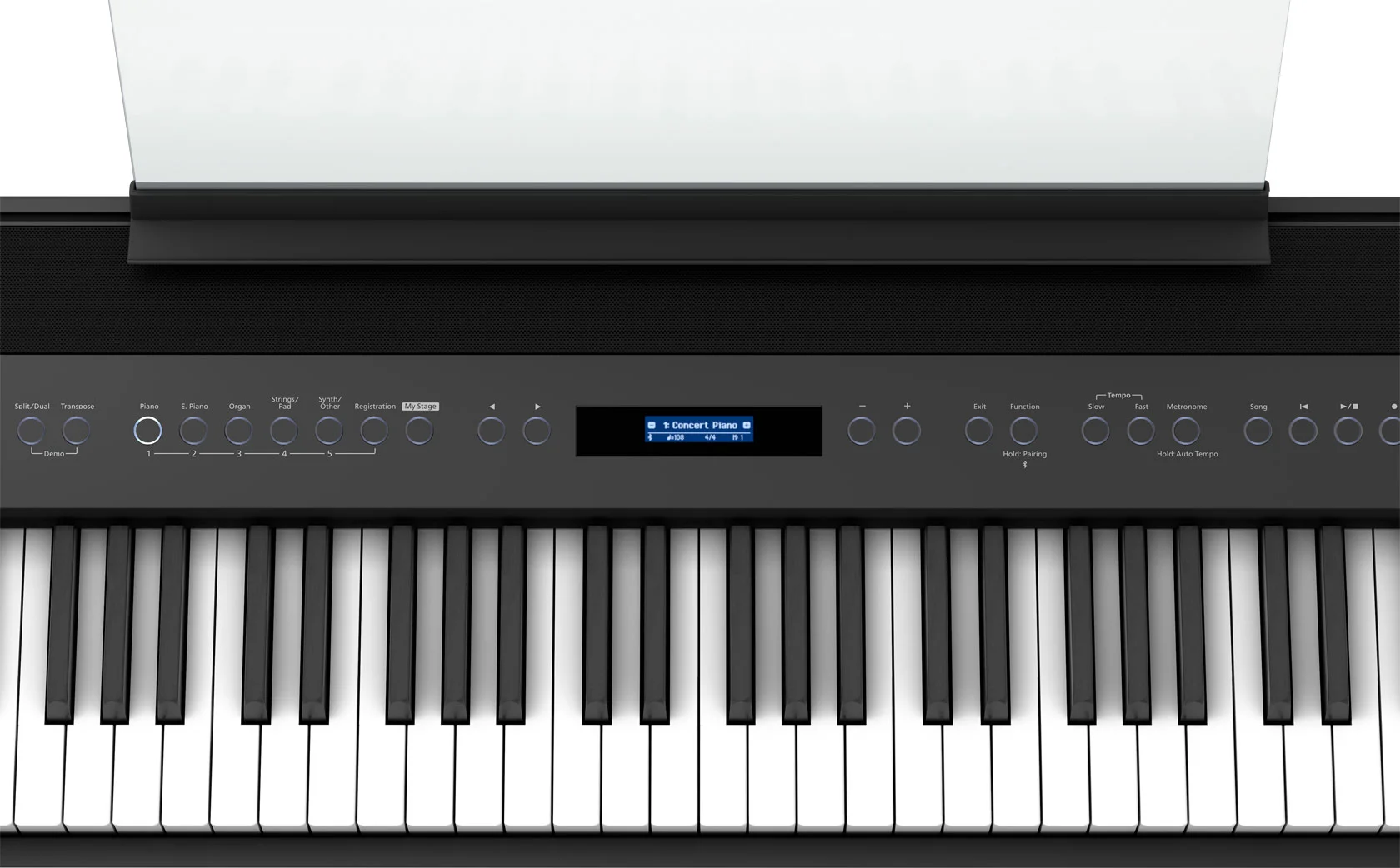 Roland FP-60X BK Bedienfeld Detailansicht