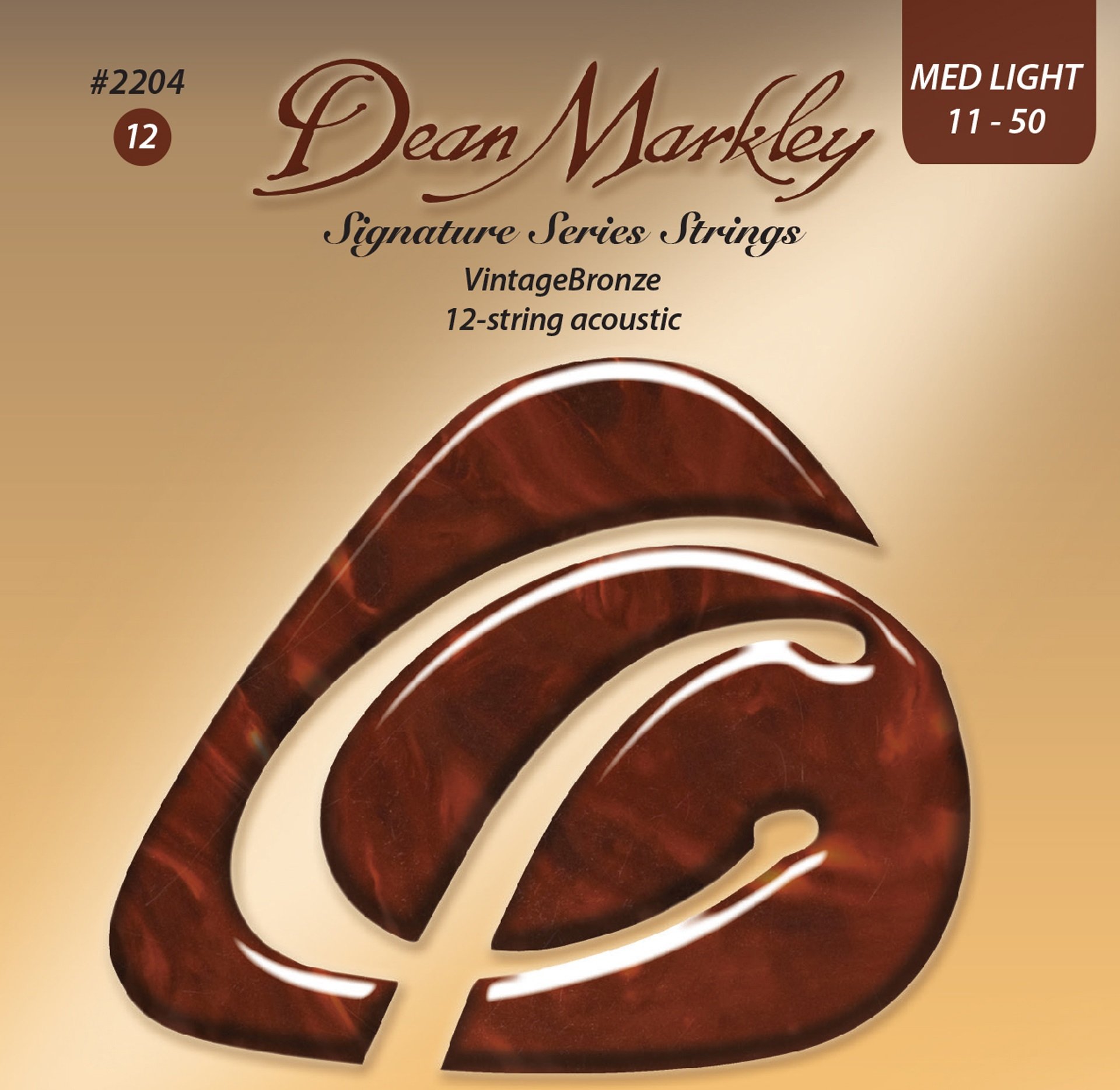 VintageBronze Signature - 2204 - Acoustic Guitar String Set, 12-String, Medium Light, .011-.050