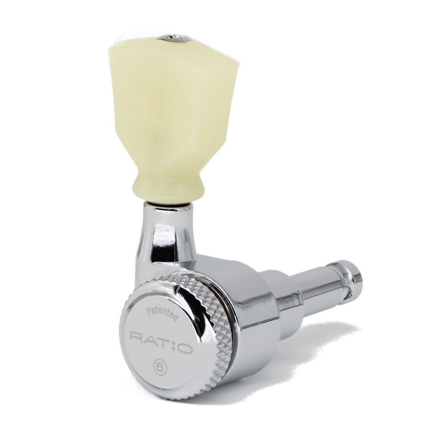 Ratio Locking Tuners Vintage Keystone Button 3 + 3 - Chrome