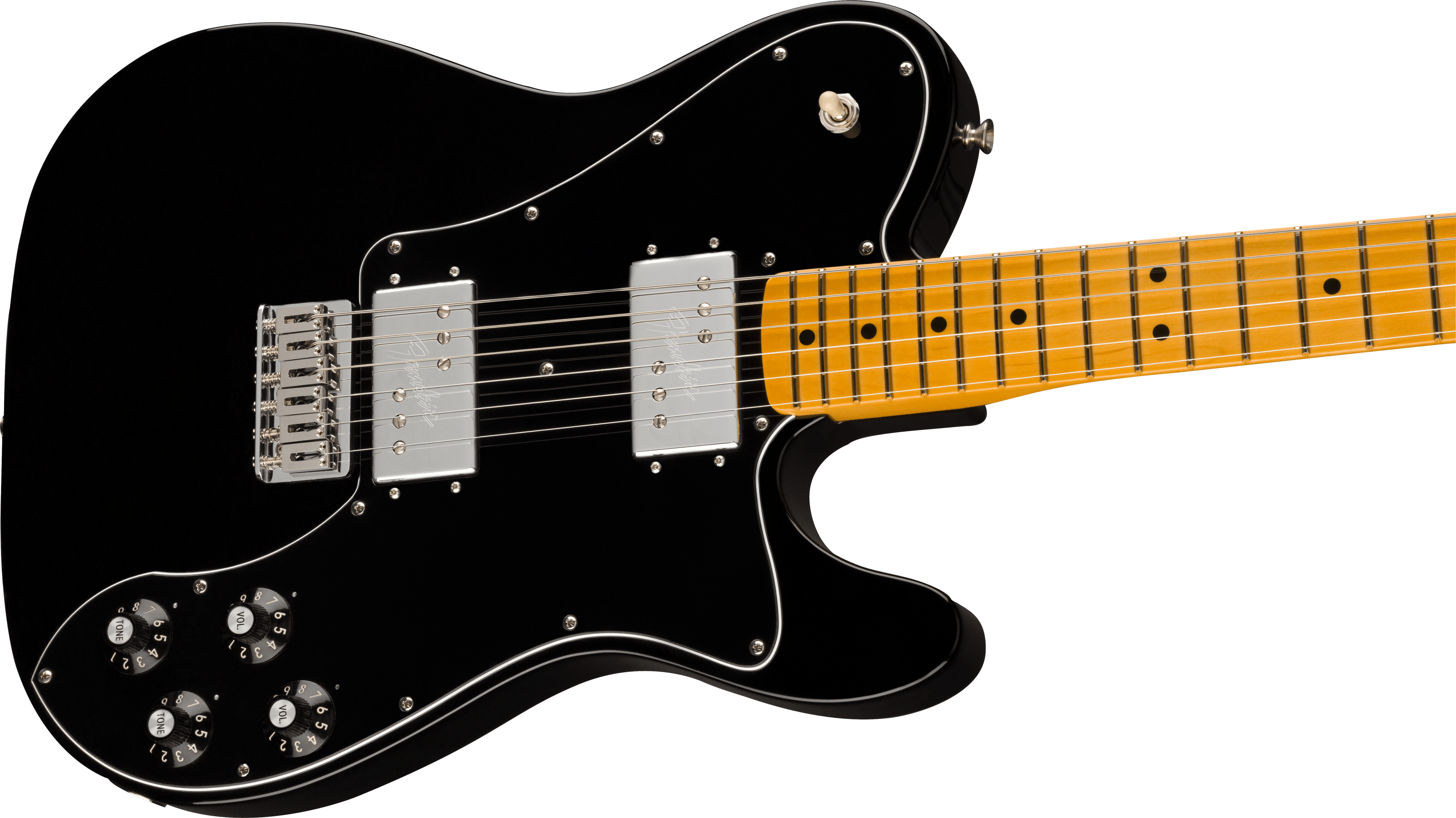 American Vintage II 1975 Telecaster® Deluxe, Maple Fingerboard, Black