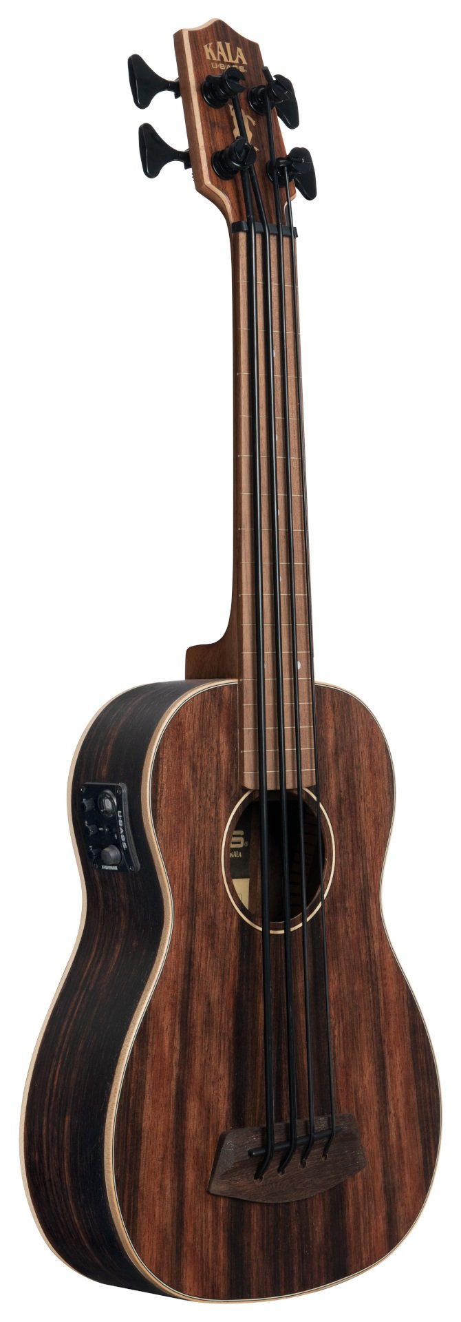 U-Bass Striped Ebony, Fretless with Deluxe Bag