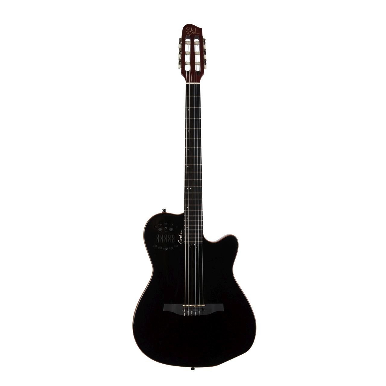 ACS Slim II Nylon Black Highgloss - Konzertgitarre