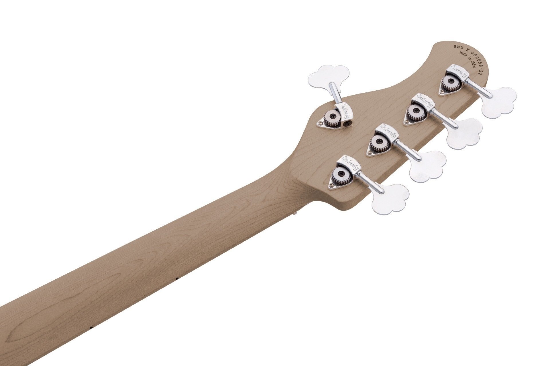 MetroExpress 21-Fret Vintage J/J Bass, Roasted Maple Fingerboard, 5-String - Solid Olympic White Hig
