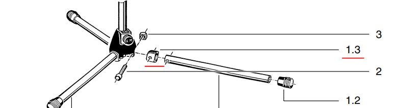 Gelenkstück -  Mikrostativ