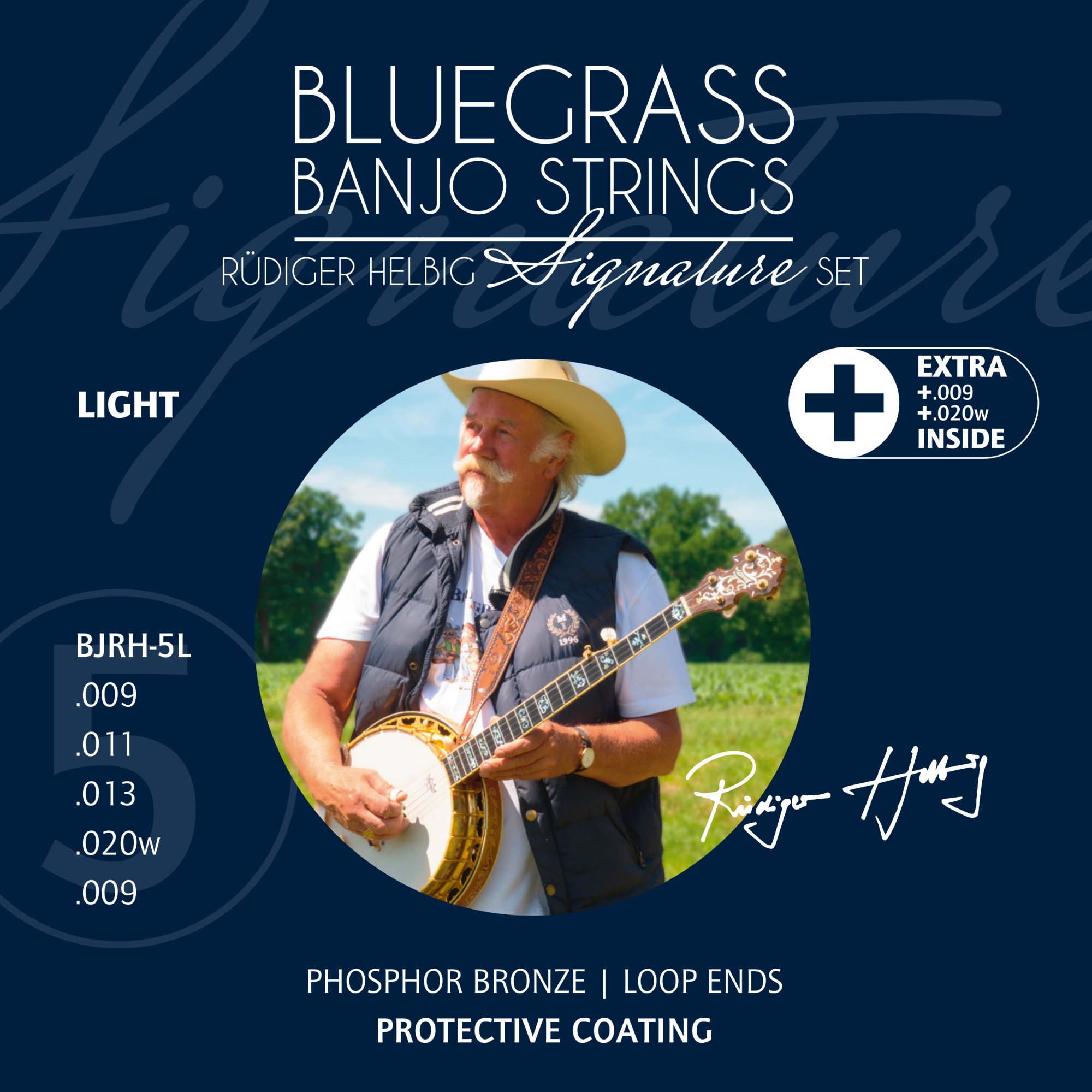 Rüdiger Helbig Signature Bluegrass Banjo Strings - Light