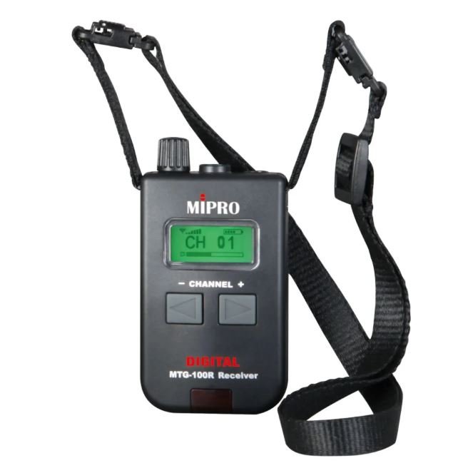 MTG-100R - Tragbarer Digitaler Taschenempfänger mit Akku (863 - 856 MHz)