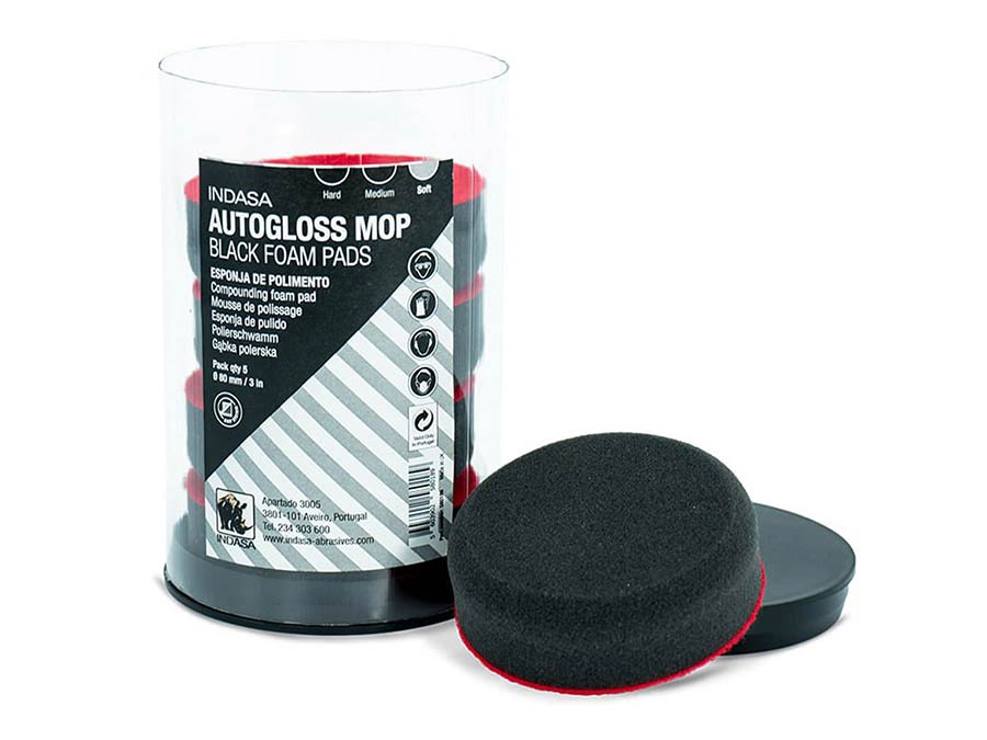 soft polishing sponges 80 mm diameter - 5 pcs