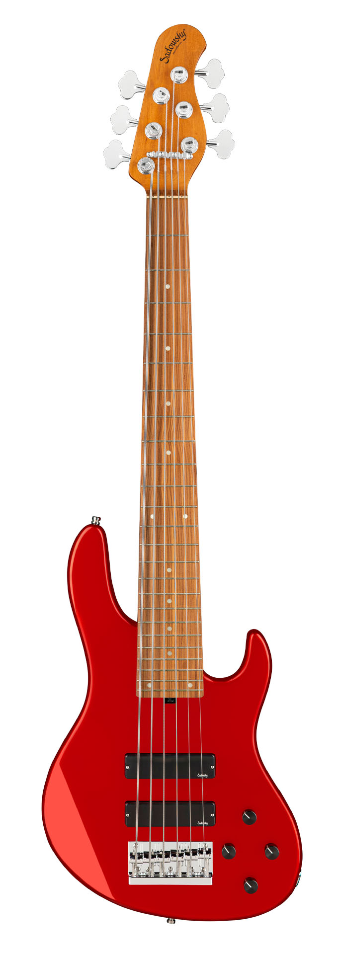 MetroExpress 24-Fret Modern Bass, 6-String - Solid Candy Apple Red Metallic High Polish