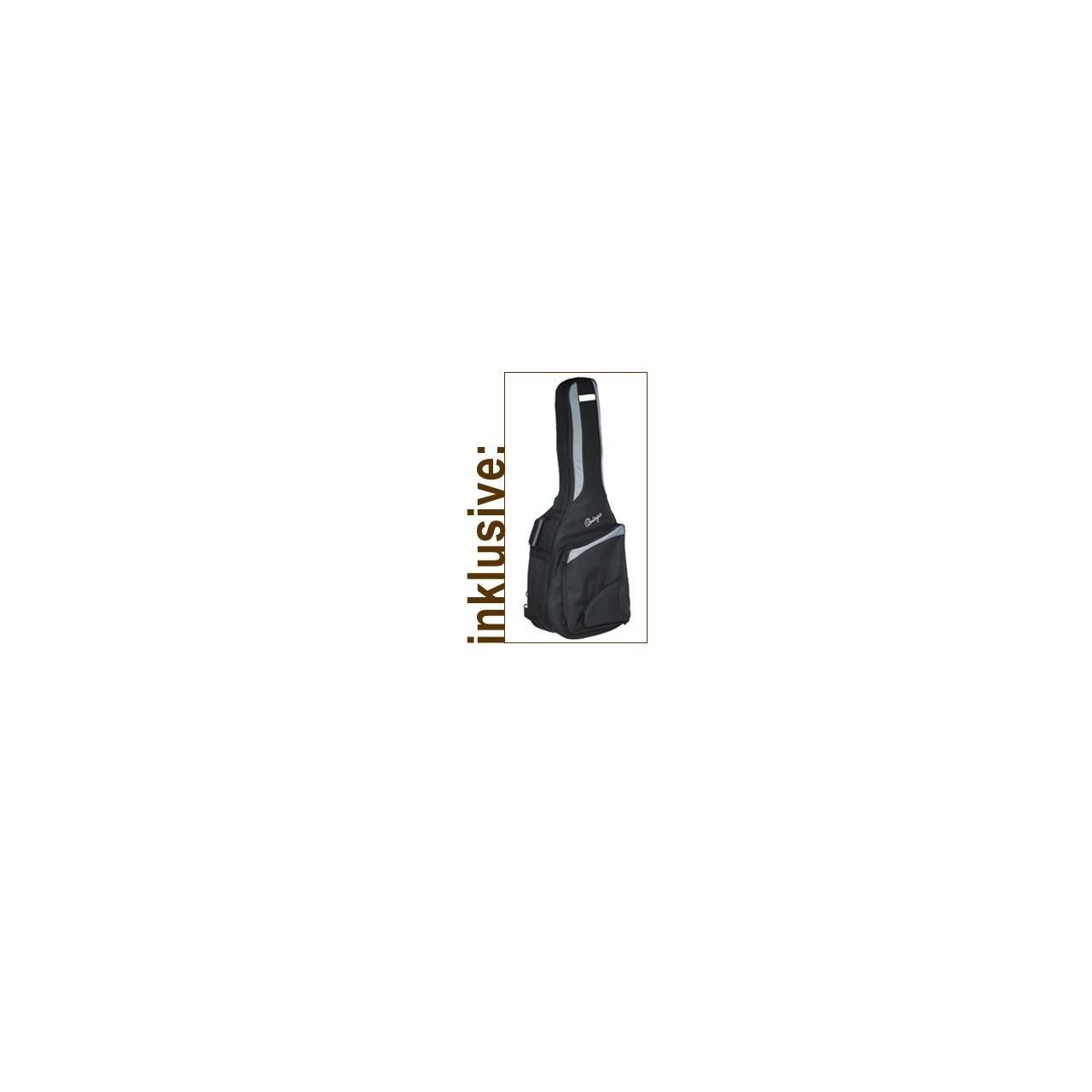 R221BK-1/2 Konzertgitarre in Schwarz "Showroom Modell"