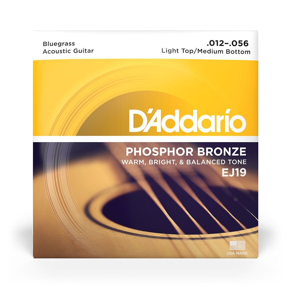 EJ19 Saiten für Akustikgitarre, Phosphorbronze, Bluegrass, 12-56