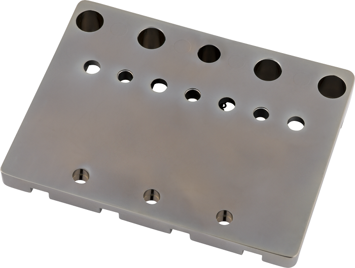 Fender HiMass String-Through 4-String Bass Bridge Assembly Black Chrome