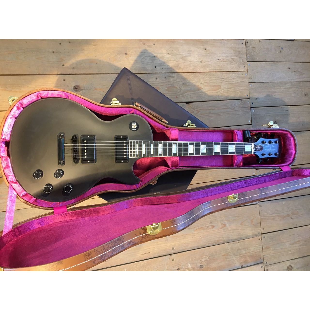 Les Paul Custom Satin Black - Custom E-Gitarre