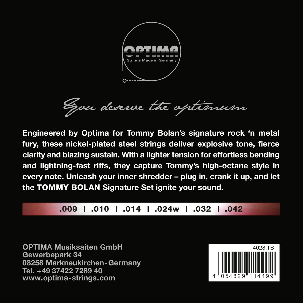 E-Gitarre "Tommy Bolan" Signature  Satz