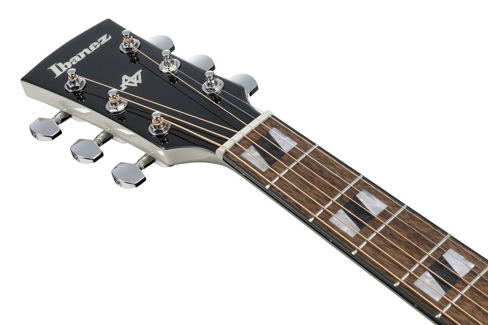 AJ70M2E-PW Pearl White Artwood Jumbo Westerngitarre  