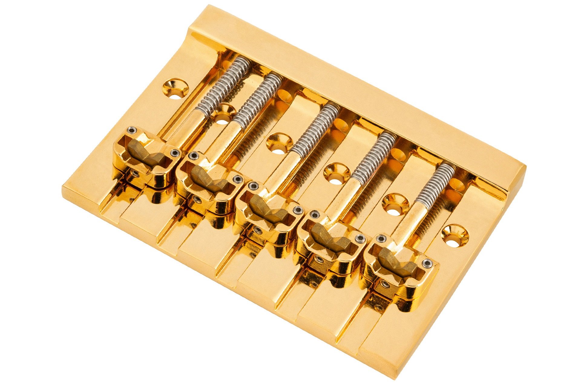HIPSHOT 5 String KickAss Bass Bridge - Mounting Style II - Gold