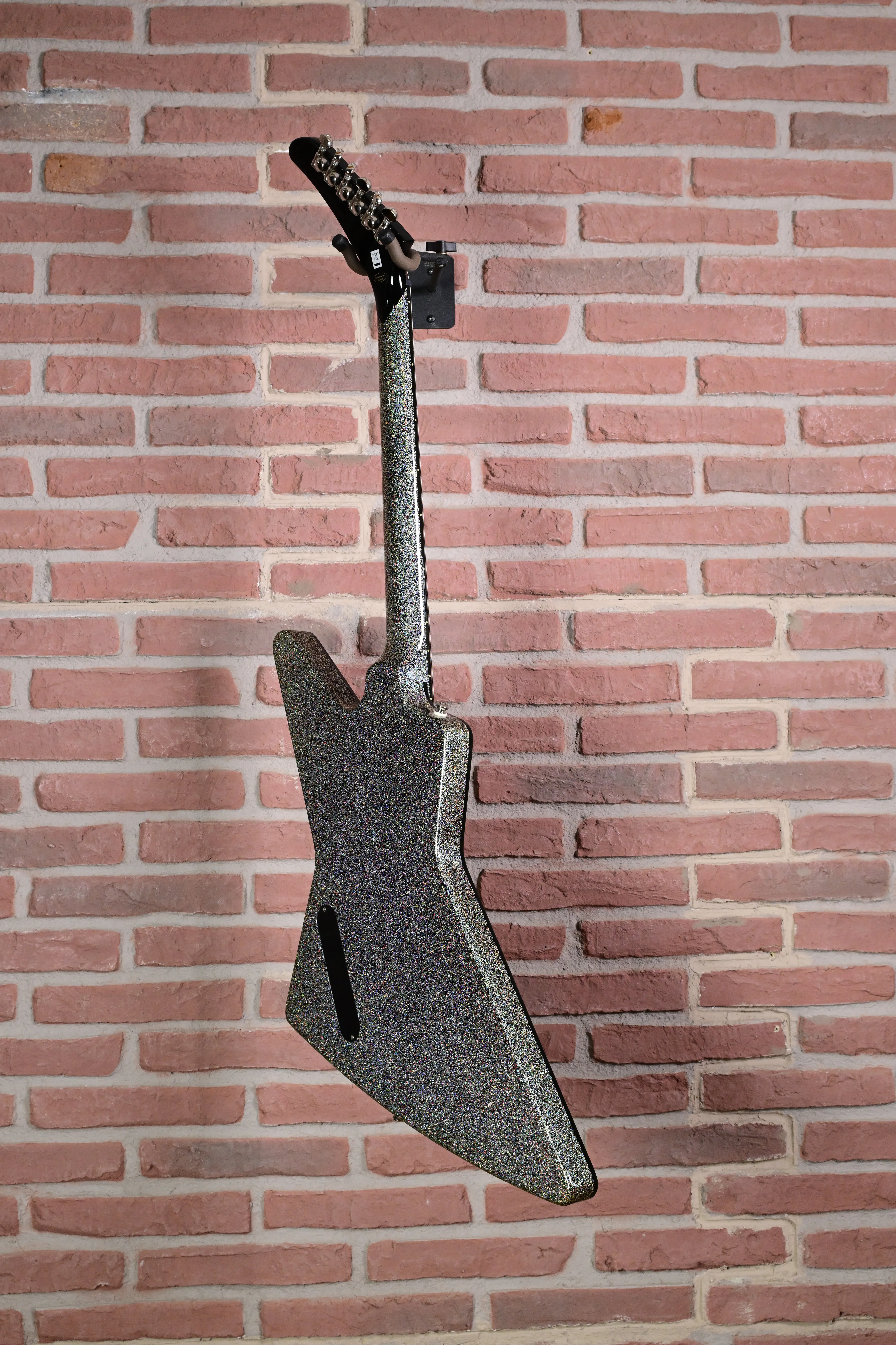 Lzzy Hale Explorer Custom Black Diamond Holographic Sparkle