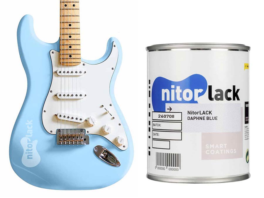 Nitrocelluloselack Daphne Blue - 500ml Dose