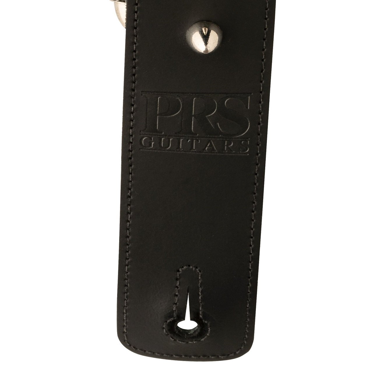 2" Black Leather Studded Strap