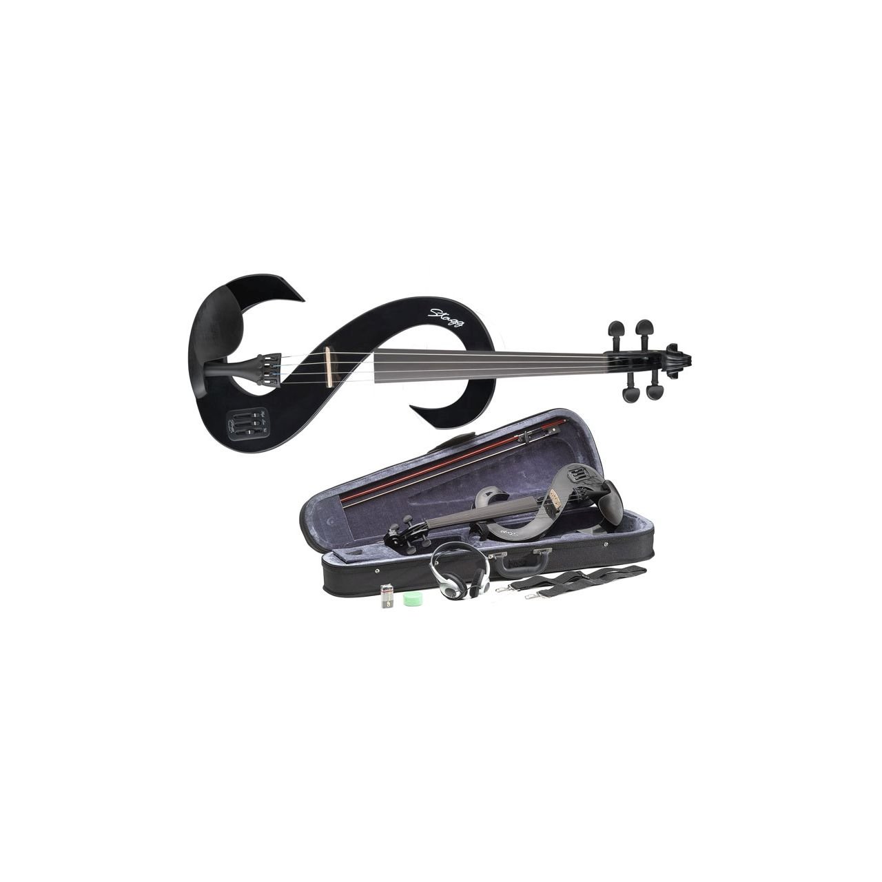 4/4 Silent Violinen Set mit Softcase (gebraucht)