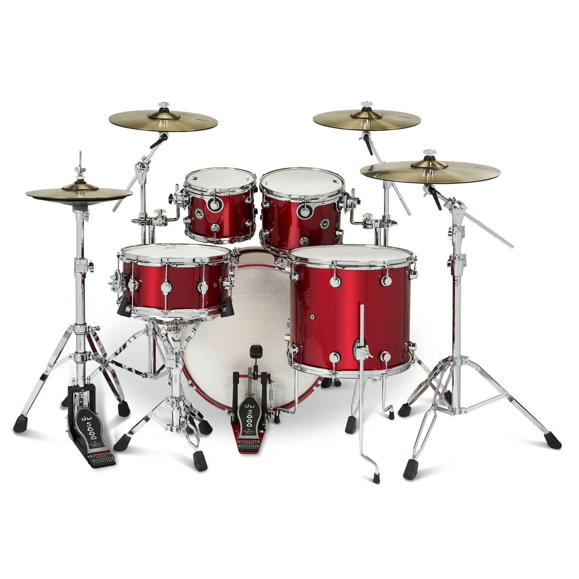 Black Cherry Metallic | 5-tlg Drum Kit Set mit 4 Becken