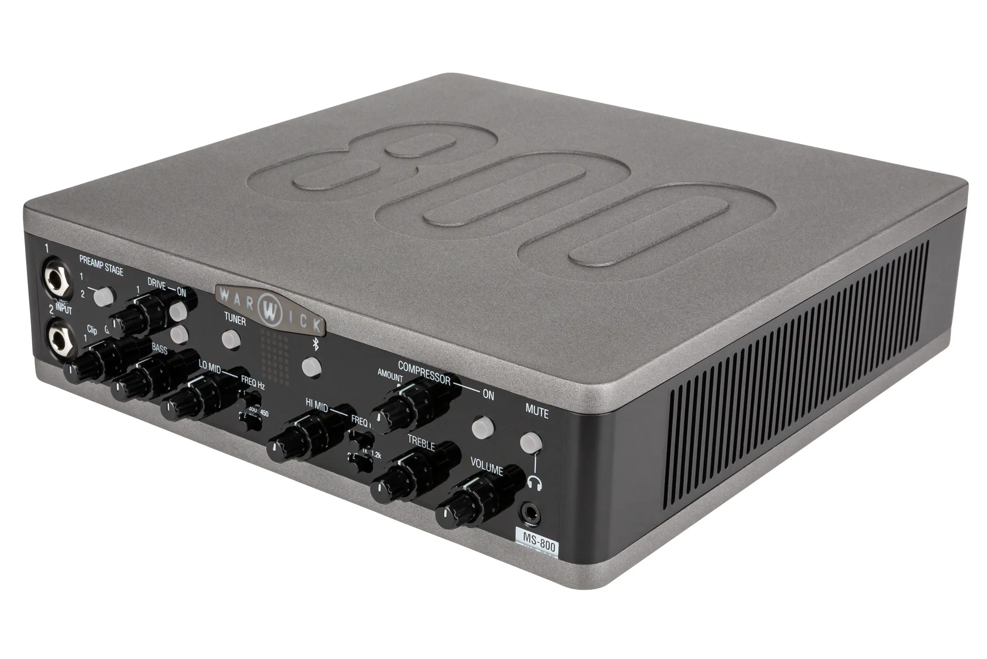 Stage Series MS 800 Multi Stage Bass Amp Head with USB-Interface, 800 Watt