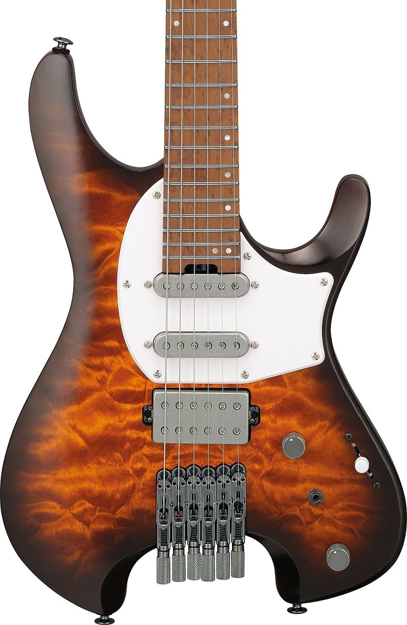 Q54WQM-DEL Dragon Eye Burst Q Series Headless E-Gitarre