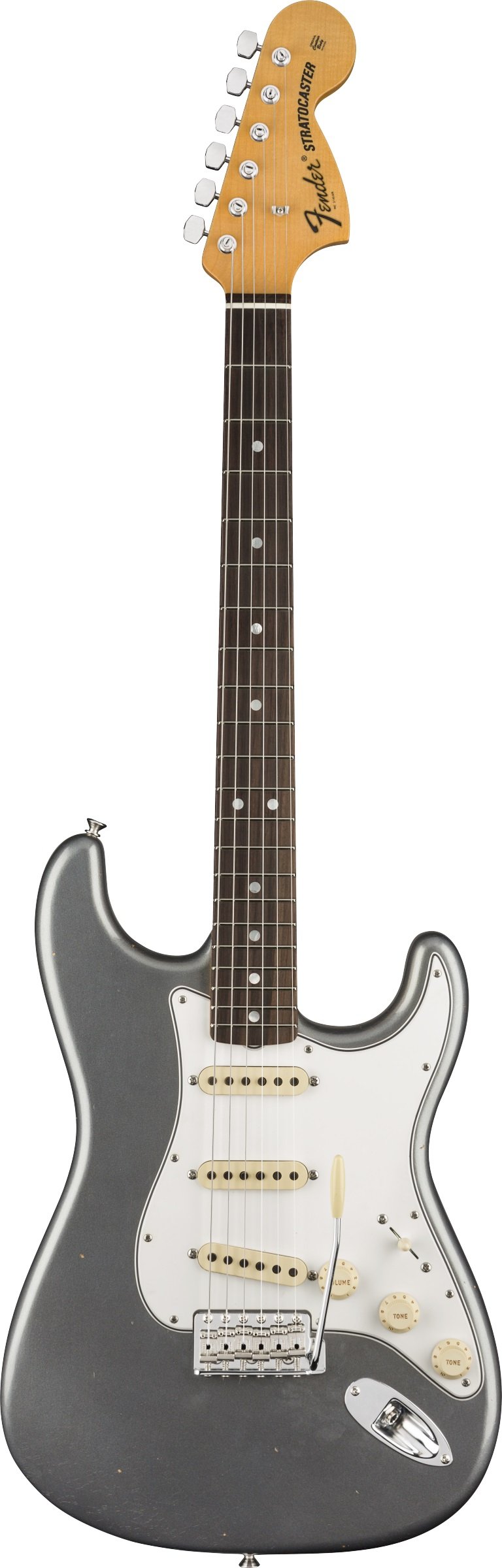 1970 Stratocaster® Journeyman Relic®, Rosewood Fingerboard, Aged Charcoal Frost Metallic Showroom Mo