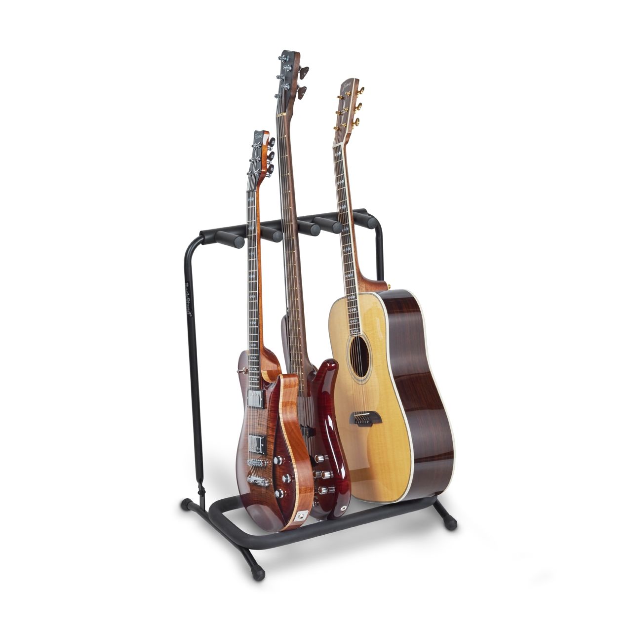 Multiple 3, Collapsible Stand (2 Electric + 1 Acoustic Guitars) / Black
