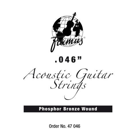 Phosphor Bronze - Acoustic Guitar Single String, .046, wound