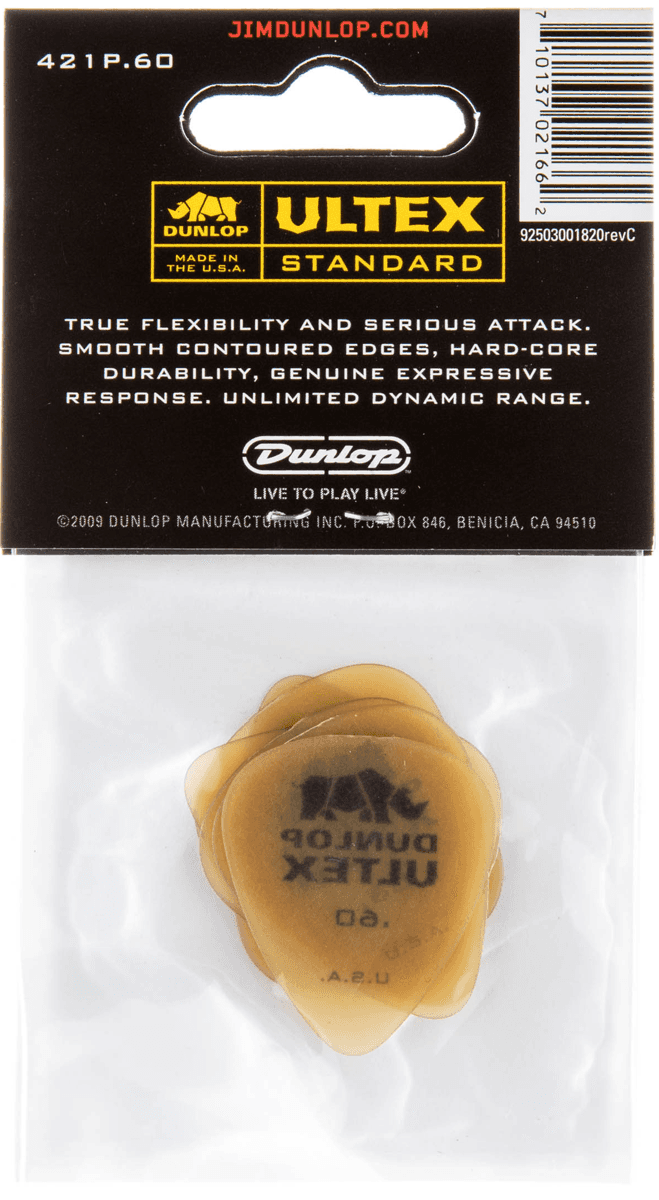Ultex Standard Players picks 6 Stück elfenbein 0,60