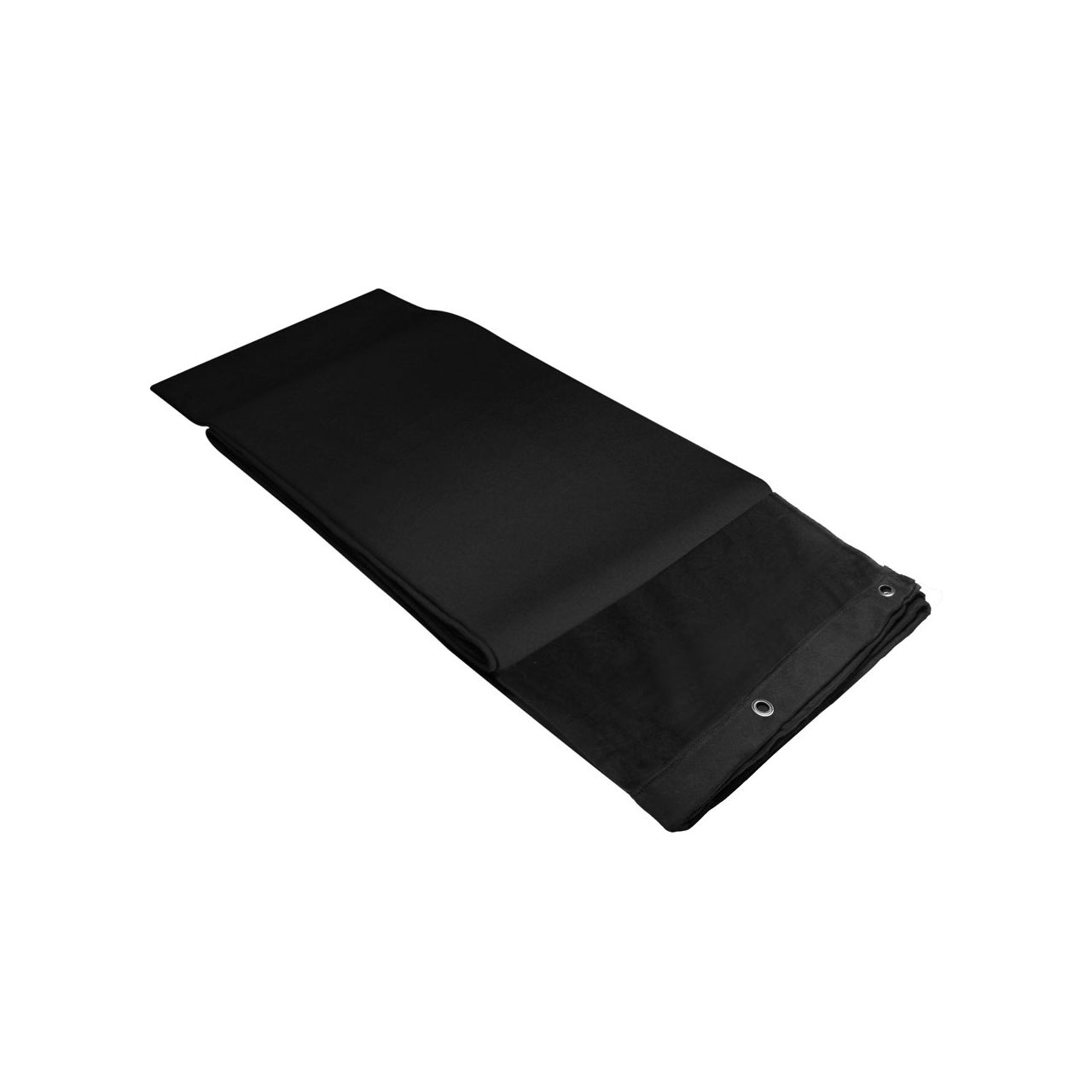Adam Hall Accessories 0151 X 43 - Dekomolton B1 mit brünierten Ösen, gesäumt, 4 x 3 m, schwarz