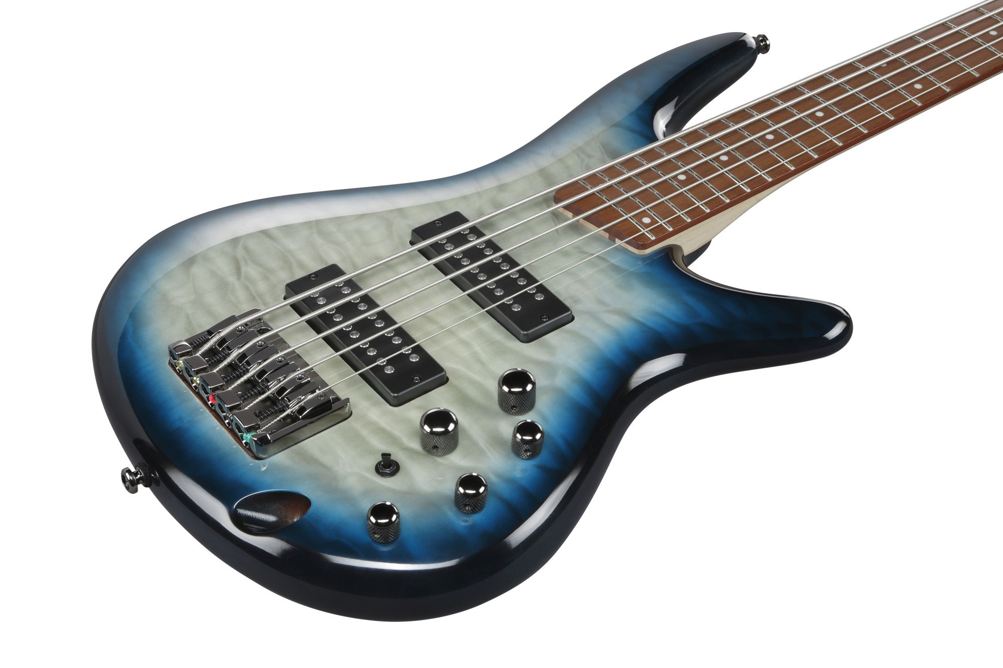 SR405EQM-SCB E-Bass 5-String Stained Cosmic Blue Starburst