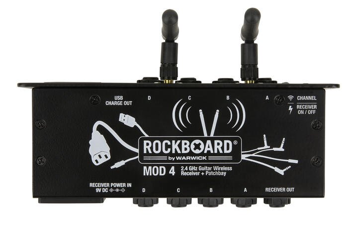 MOD 4 & U2 Transmitter - 2.4 GHz Guitar Wireless Receiver, Transmitter + TRS Patchbay 
