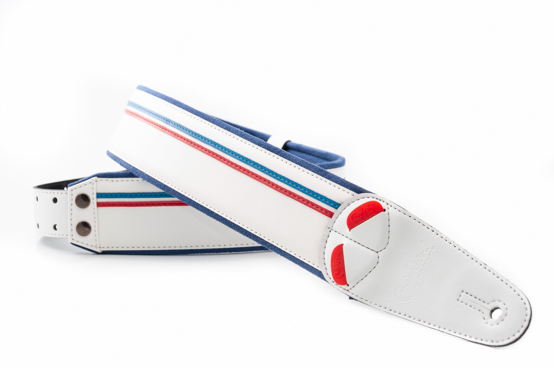 Race-60 White Guitar Strap 