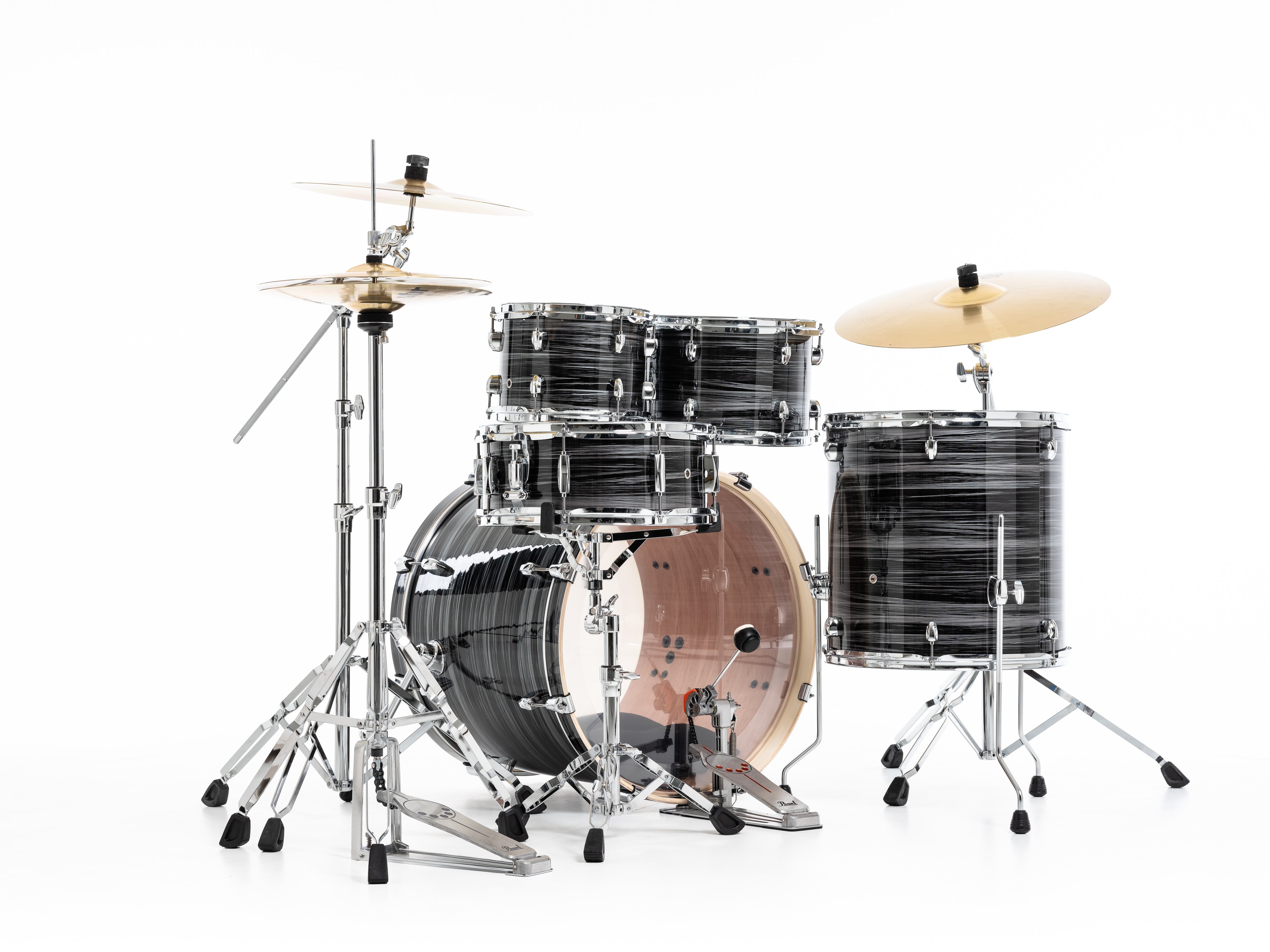 Export EXX 5-PCS Drum Set Graphite Silver Twist