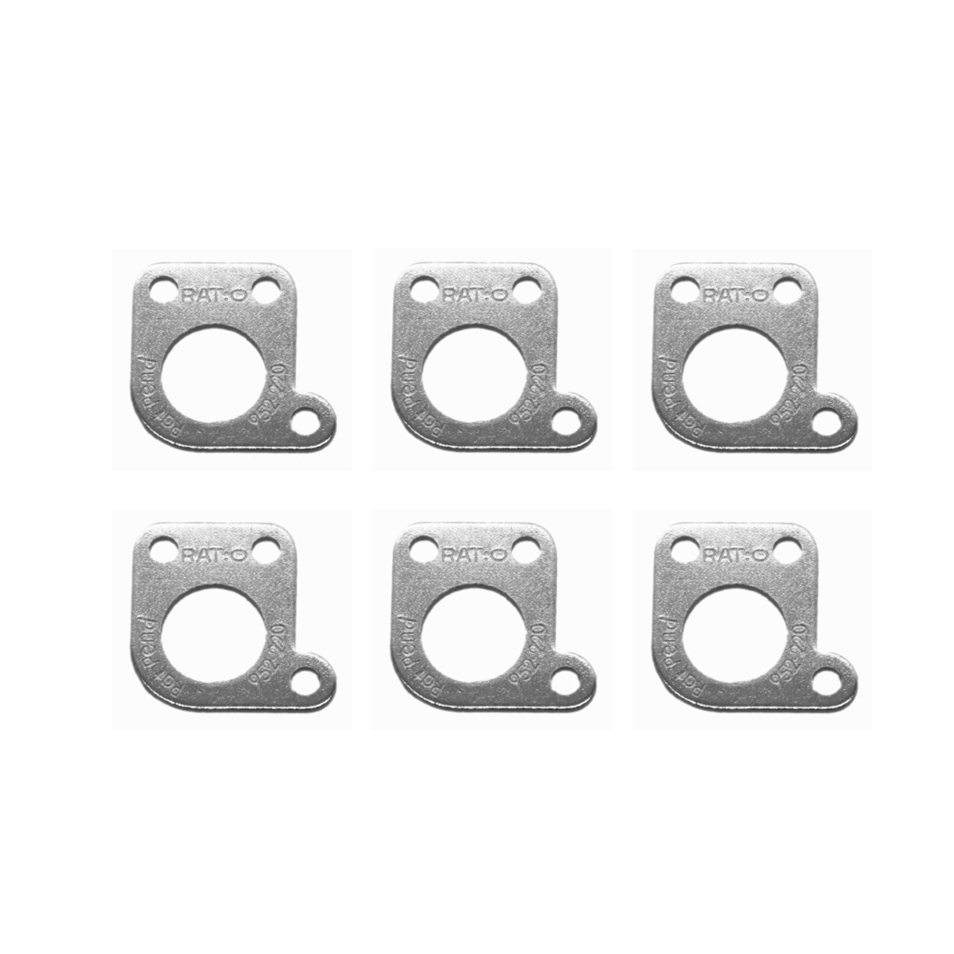 PRT-952-220-C0 Ratio InvisoMatch Mounting Plates, Schaller-Style Offset 90 Degree Screw Hole (6 pcs.