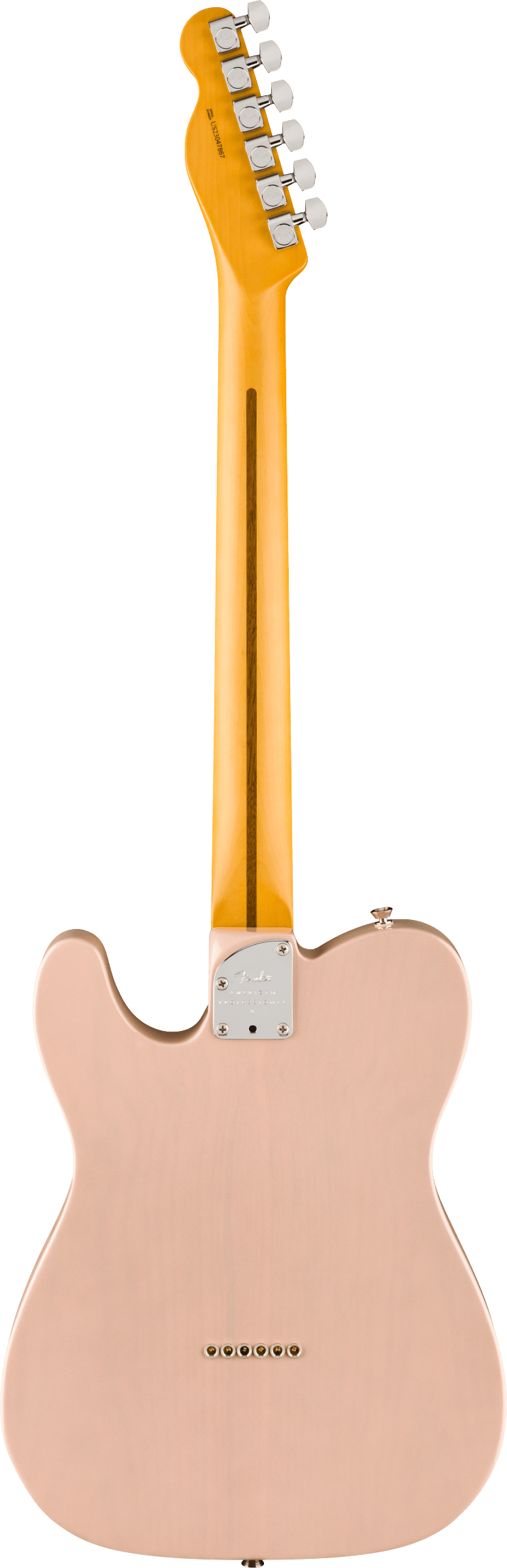 American Professional II Telecaster® Thinline, Maple Fingerboard, Transparent Shell Pink
