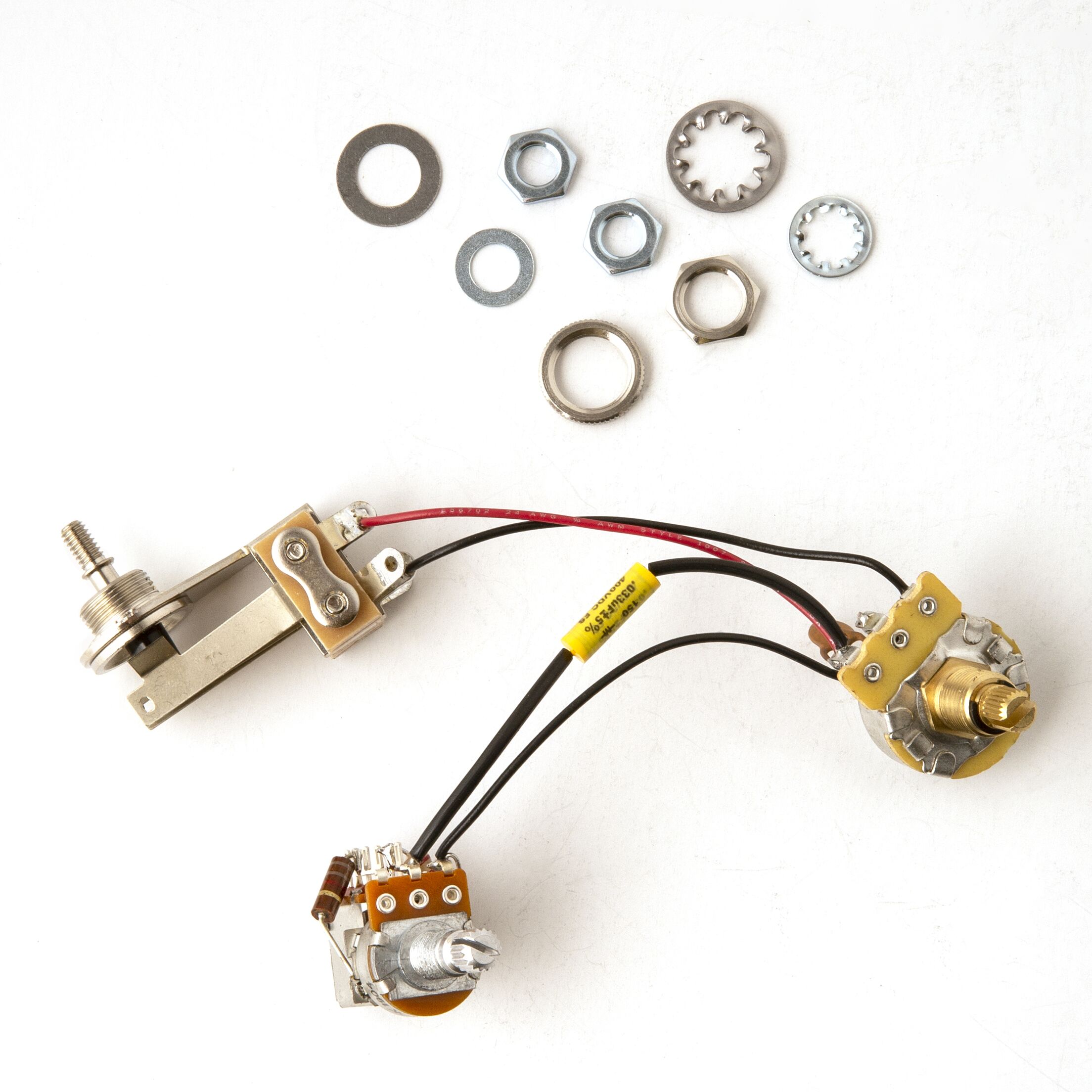 Drop in kit - Volume, P/P Tone, 3-Way Toggle, Single Conductor