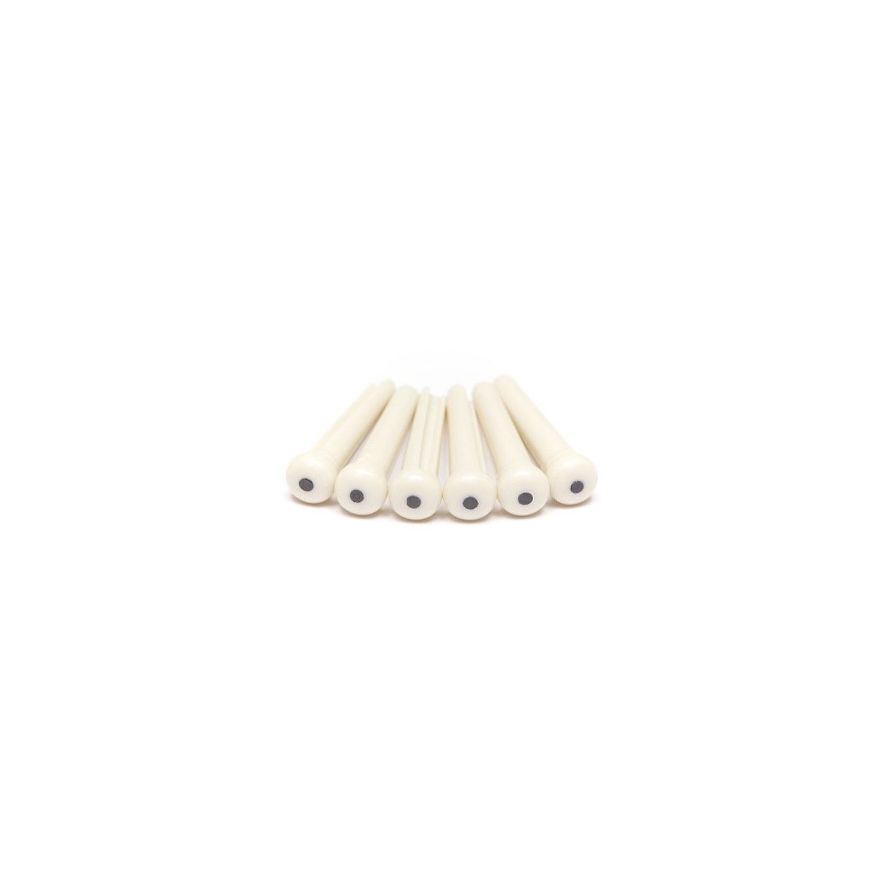 TUSQ Bridge Pins Martin 2 mm White-Black Dot, 6 pcs