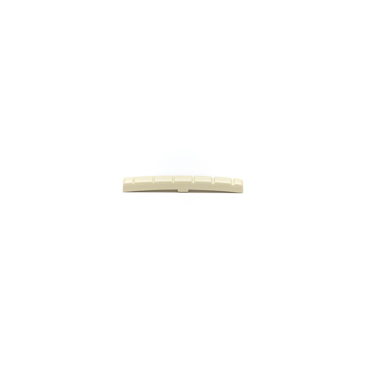 Aged Fender Style Electric Guitar Nut, Flat & Curved Bottom, Slotted