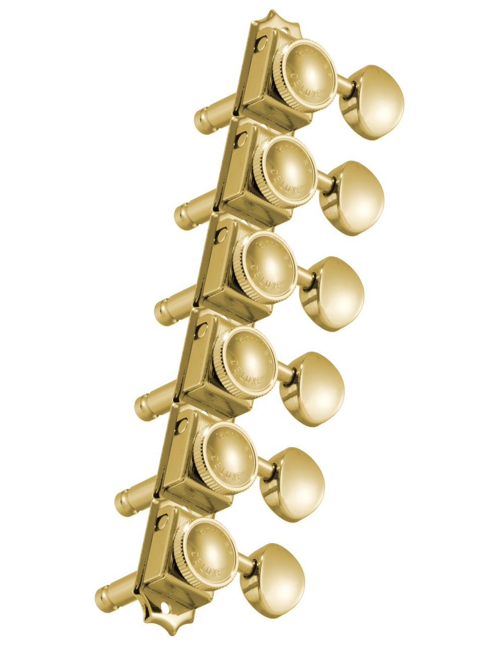 533G6 Vintage Locking Rotomatics with Metal Button - Guitar Machine Heads, 6-in-Line, Bass Side (Lef