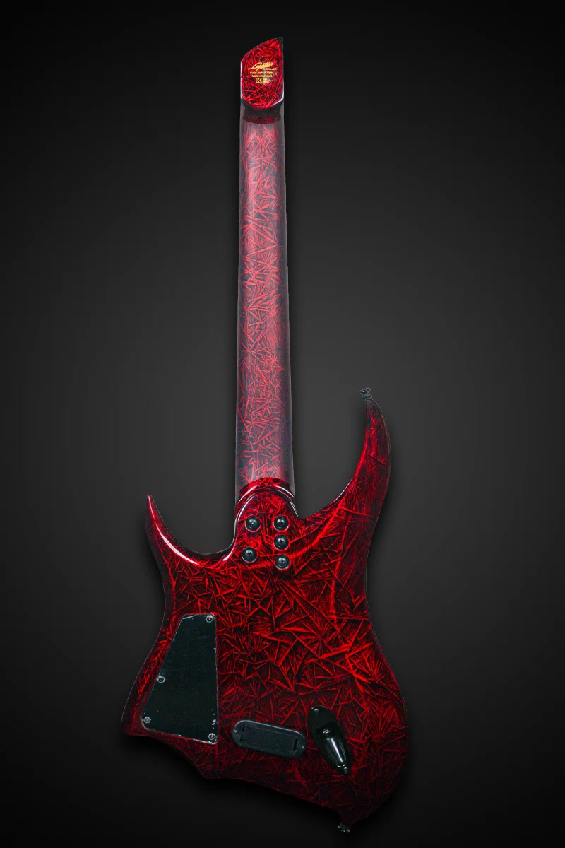 Revenant 7-String Multiscale Headless E-Gitarre Gloss Bloody Mary