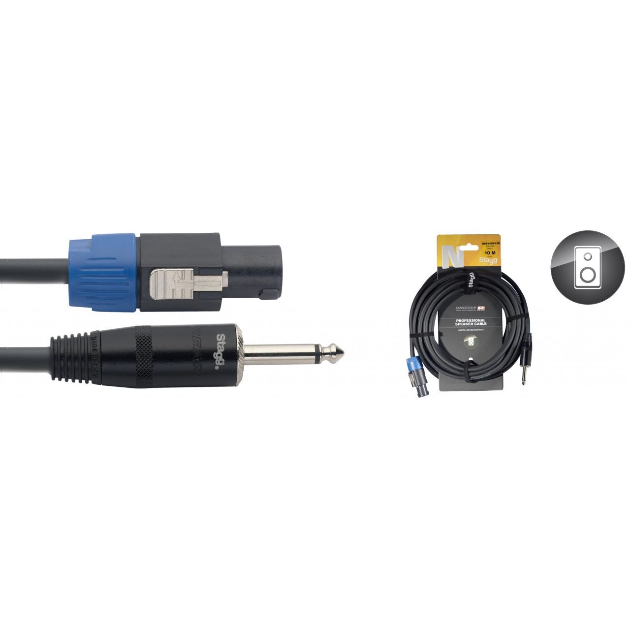 Lautsprecherkabel 2x1,5mm² - SpeakON/Klinke - 3m