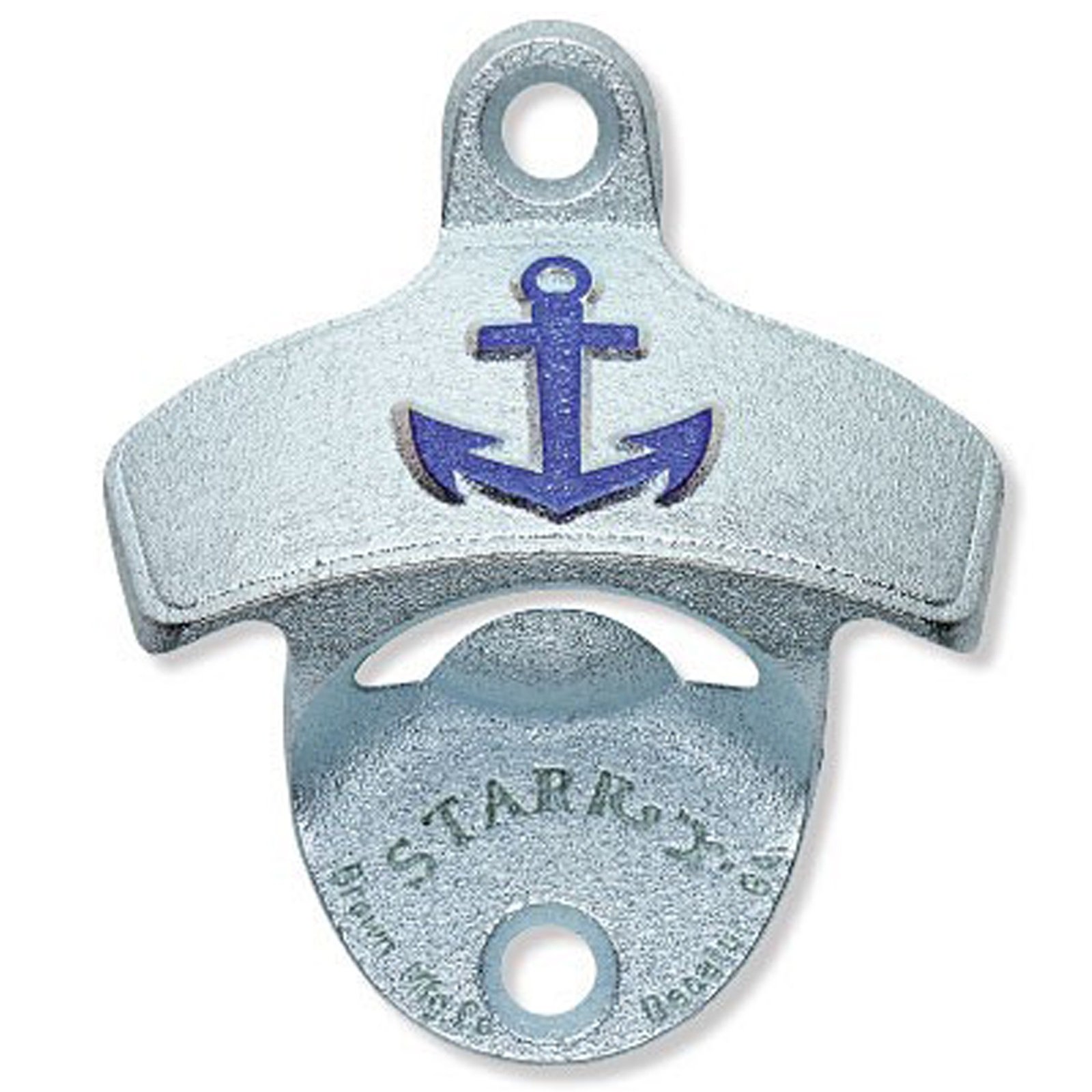 Wandflaschenöffner Blauer Anker