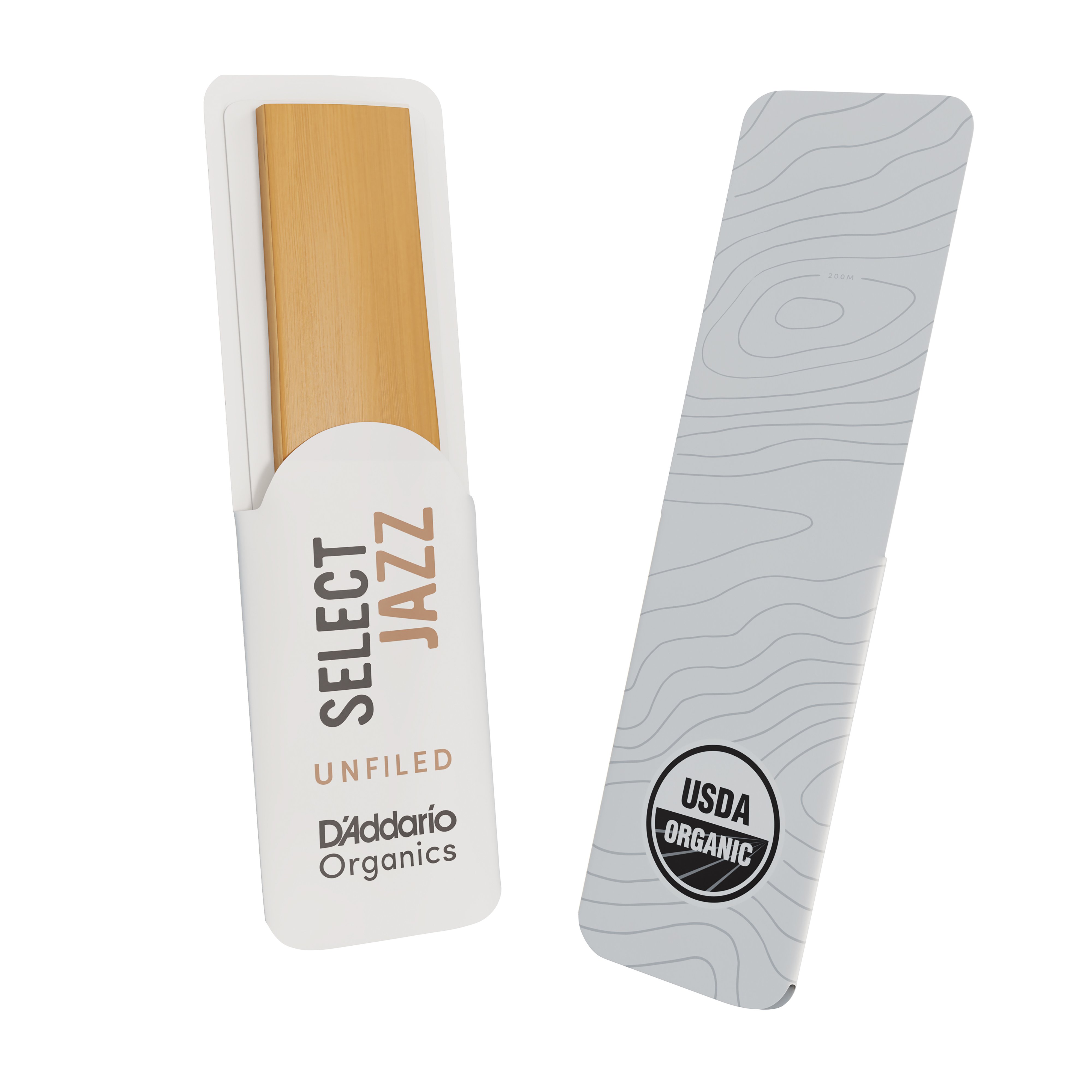Unfiled Organic Select Jazz Blätter für Altsaxophon, Stärke 3, medium, 10er-Packung