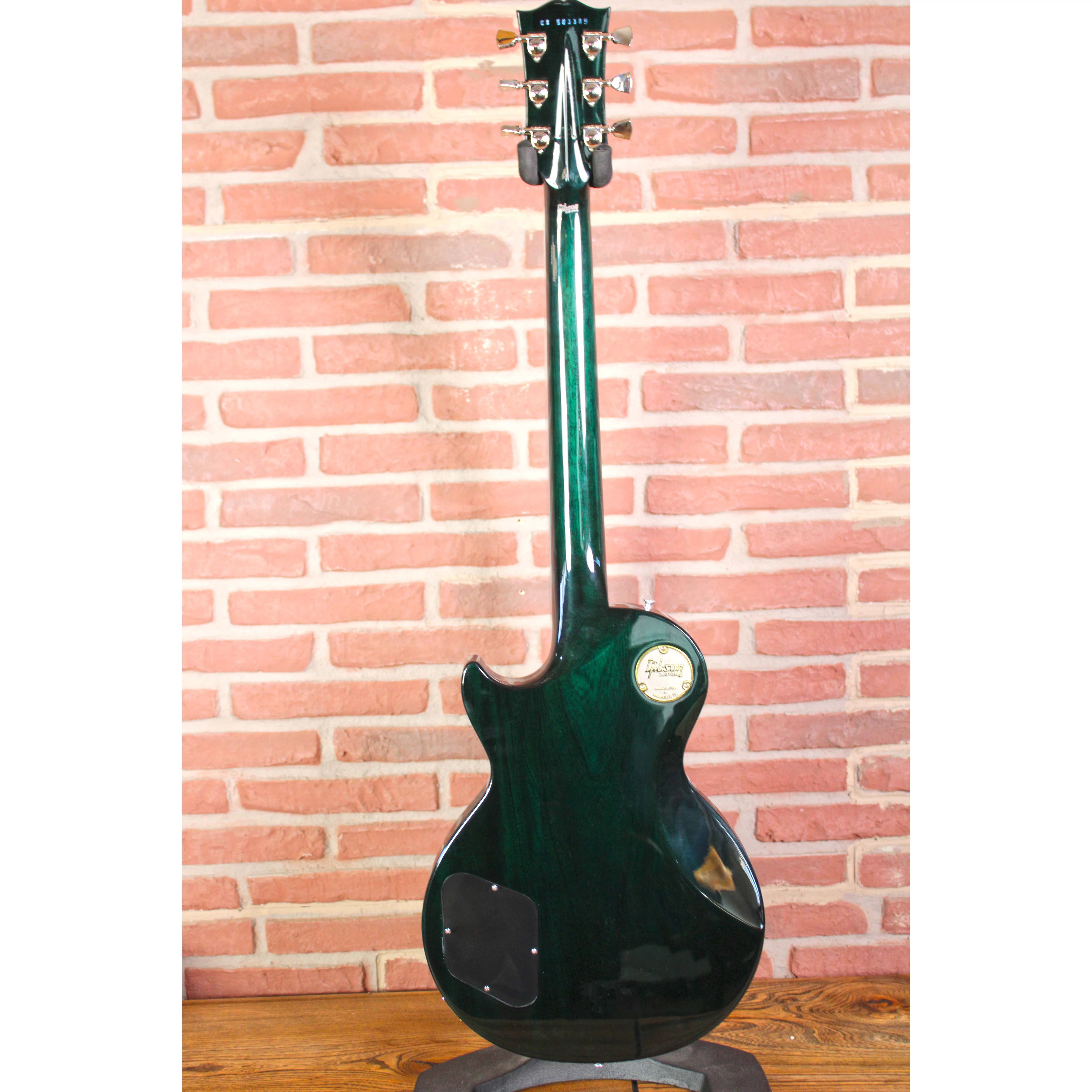 Gibson Les Paul Custom Axcess Peacock Widow Hinteransicht