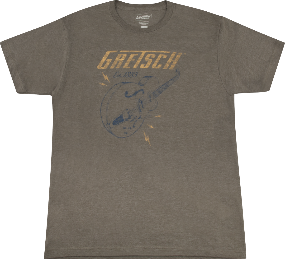 Lightning Bolt T-Shirt, Brown, XL
