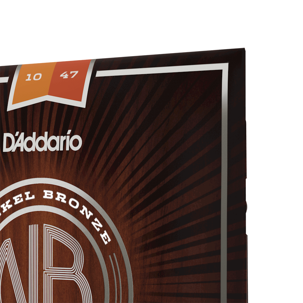 NB1047 Nickel Bronze Acoustic Guitar Strings, Extra Light, 10-47