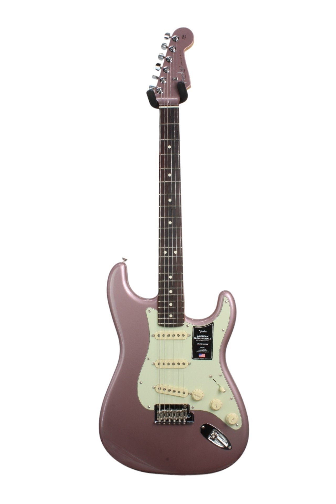 American Pro II Matching Headcap Stratocaster, Burgundy Miste Metallic